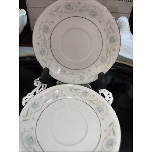 2‎ Set English Garden by Fine China of Japan 1968 5.75" Saucer #1221